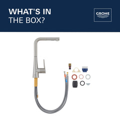 GROHE Grohe 33893002 Single-Handle Pull-Out Kitchen Faucet Dual Spray 1.75 GPM