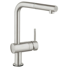 GROHE GROHE 30218DC1 Minta Touch Single Handle Pull Out Kitchen Faucet with Touch Activation in SuperSteel Infinity
