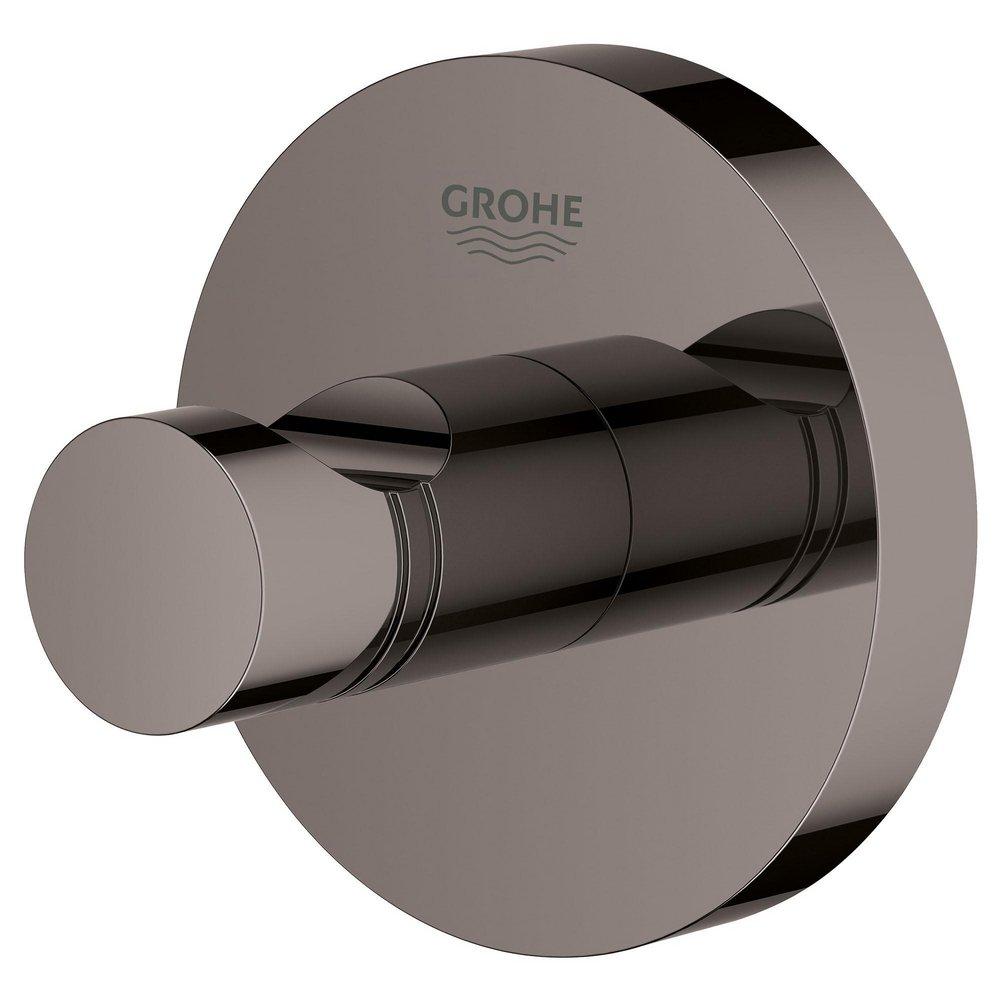GROHE GROHE 40364A01 Essentials 1-Hook Robe Hook in Hard Graphite