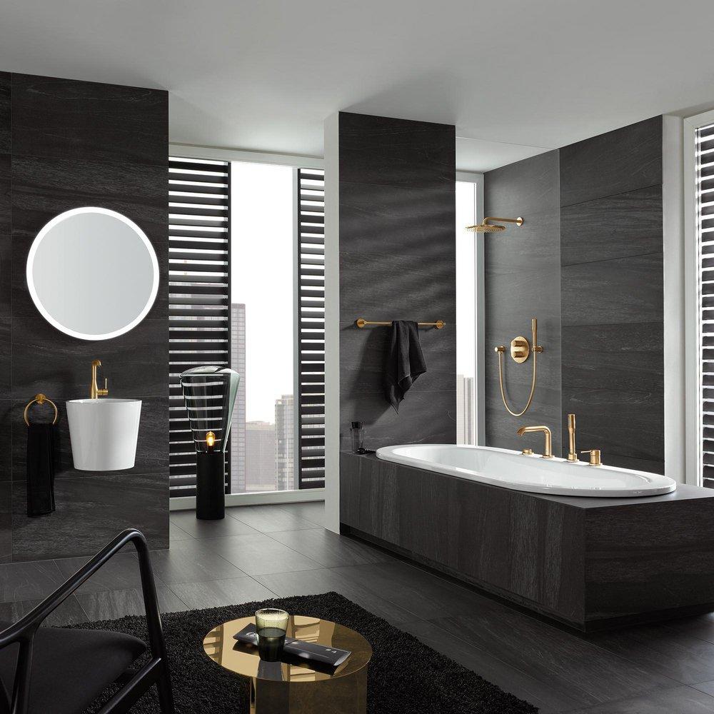 GROHE GROHE 40366GN1 Essentials 24 in. Towel Bar in Brushed Cool Sunrise