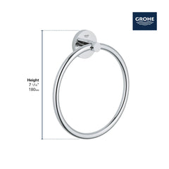 GROHE Grohe 403652431 8 Towel Ring in Matte Black