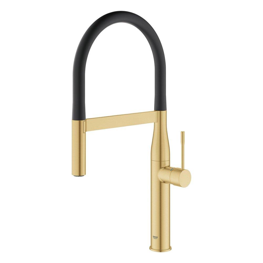 GROHE GROHE 30295GN0 Essence New Single Handle Pull Out Kitchen Faucet in Sunrise