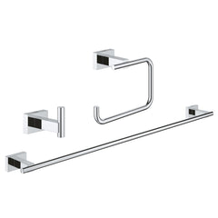 GROHE GROHE 40777001 Essentials Cube Bathroom Accessory Set in Polished Chrome