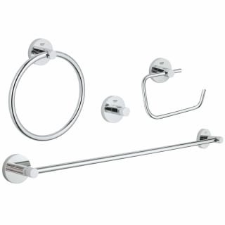 GROHE GROHE 40823001 Essentials 4-in-1 Bathroom Accessories Set in Starlight Polished Chrome