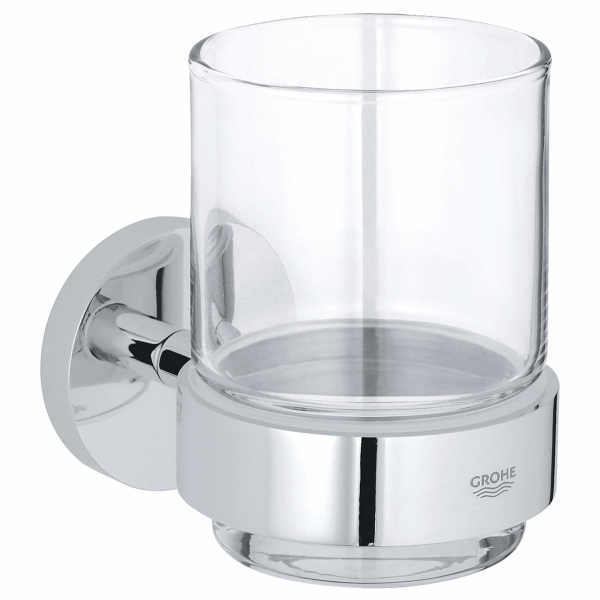 GROHE GROHE 40447001 Essentials Crystal Glass Tumbler with Holder