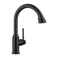 HANSGROHE Hansgrohe 04215670 Talis C Single Handle Pull Down Kitchen Faucet in Matte Black