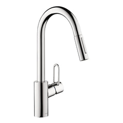 HANSGROHE Hansgrohe 04701005 Talis Single Handle Pull Down Kitchen Faucet in Chrome