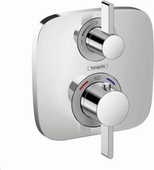 HANSGROHE Hansgrohe 15707001 Ecostat E Two Handle Thermostatic Valve Trim in Polished Chrome