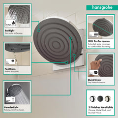 HANSGROHE Hansgrohe 24141001 Pulsify S Showerhead 260 2.5 GPM