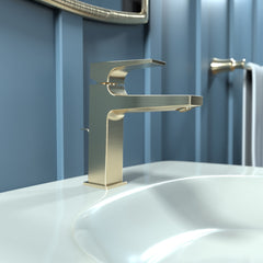 HANSGROHE Hansgrohe 32506141 Metropol Single Handle Monoblock Bathroom Sink Faucet in Brushed Bronze
