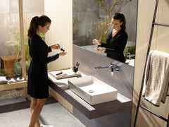 HANSGROHE Hansgrohe 32526001 Metropol 225 Single Handle Wall Mount Bathroom Sink Faucet in Polished Chrome