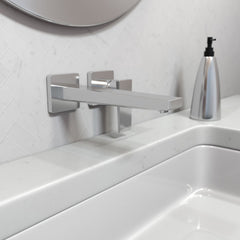 HANSGROHE Hansgrohe 32526001 Metropol 225 Single Handle Wall Mount Bathroom Sink Faucet in Polished Chrome