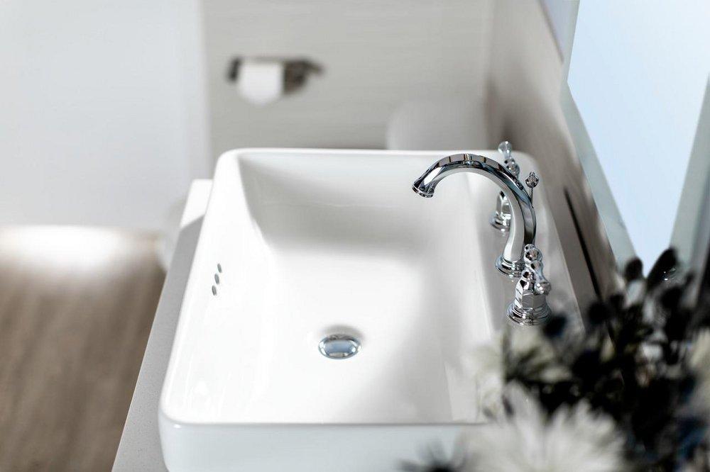 KOHLER Kohler 2660-8-0 Vox 23 x 18-1/8 in. Rectangular Dual Mount Bathroom Sink in White