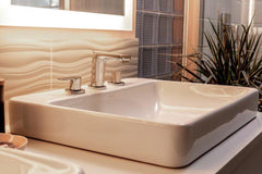 KOHLER Kohler 2660-8-0 Vox 23 x 18-1/8 in. Rectangular Dual Mount Bathroom Sink in White