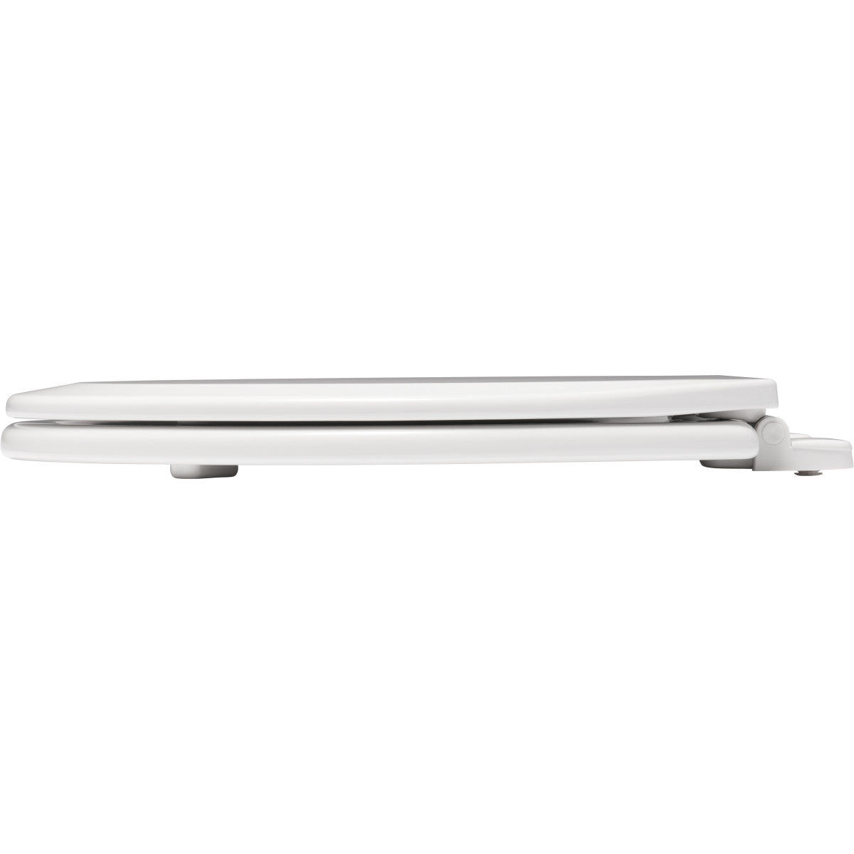 BEMIS Bemis 500TTT 000 Round Enameled Wood Toilet Seat in White with Top-Tite STA-TITE Seat Fastening System