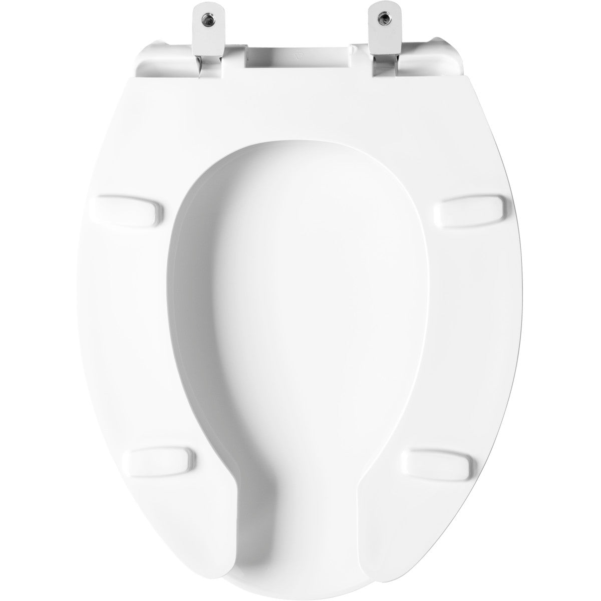BEMIS Bemis 1950SSTDG000 Elongated Commercial Plastic Open Front with Cover Toilet Seat
