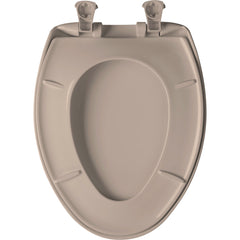 BEMIS Bemis 1200SLOWT 068 Elongated Plastic Toilet Seat in Fawn Beige