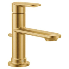 MOEN Moen 6504BG Moen Greenfield Single Handle Single Hole Bathroom Faucet in Brushed Gold