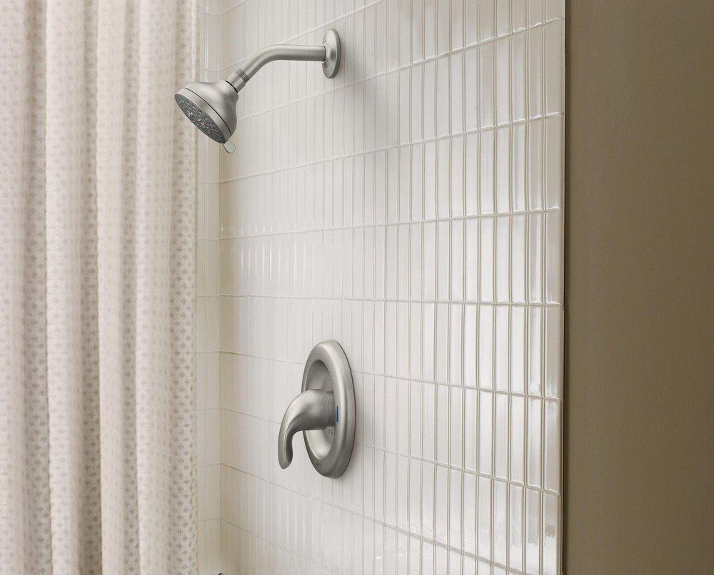 MOEN Moen 82604SRN Adler Single Handle Shower Faucet in Spot Resist Brushed Nickel