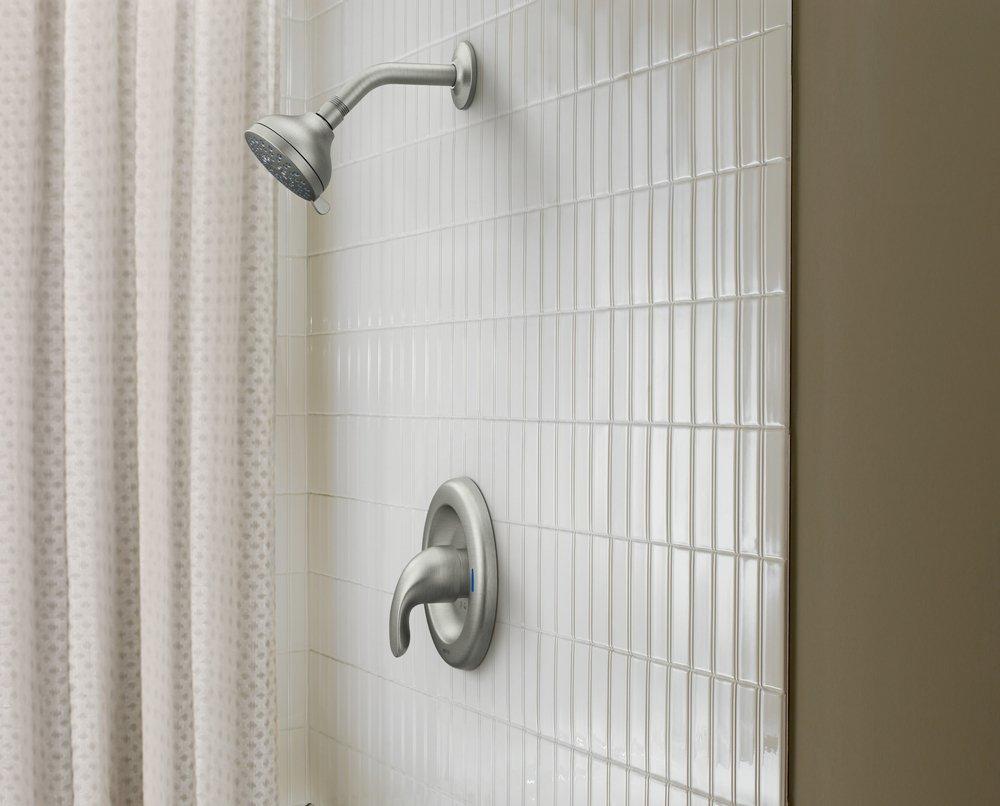 MOEN Moen 82604SRN Adler Single Handle Shower Faucet in Spot Resist Brushed Nickel