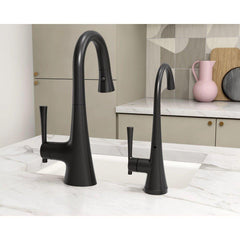 MOEN Moen 6126BL Kurv Single Handle Pull Down Bar Faucet in Matte Black