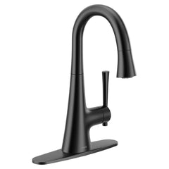 MOEN Moen 6126BL Kurv Single Handle Pull Down Bar Faucet in Matte Black