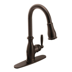 MOEN Moen 7185EWORB Brantford Single Handle Pull Down Touchless Kitchen Faucet in Oil Rubbed Bronze