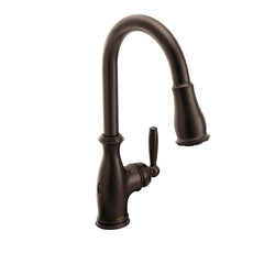 MOEN Moen 7185EWORB Brantford Single Handle Pull Down Touchless Kitchen Faucet in Oil Rubbed Bronze