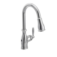 MOEN Moen 7185EWC Brantford MotionSense Wave Single Handle Pull Down Touchless Kitchen Faucet in Polished Chrome