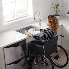 BLANCO Blanco 443047 Quatrus R0 Single Bowl ADA Kitchen Sink