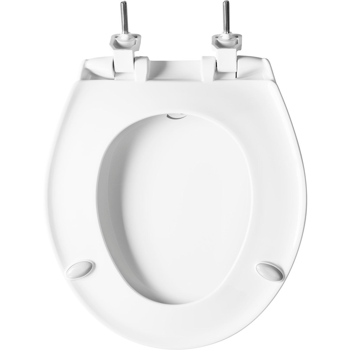 BEMIS Bemis 790TDGSL000 Round Hospitality Plastic Toilet Seat with STA-TITE, Whisper Close, DuraGuard