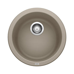 BLANCO Blanco 517699 Rondo 17-11/16 x 17-11/16 in. Drop-in and Undermount Granite Bar Sink in Truffle