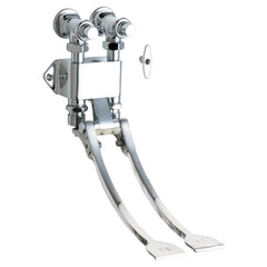 CHICAGO FAUCETS Chicago Faucets 834-EPABCP Adapta-Faucet Pedal Box, 2-1/2 in with Extended Pedals in Chrome