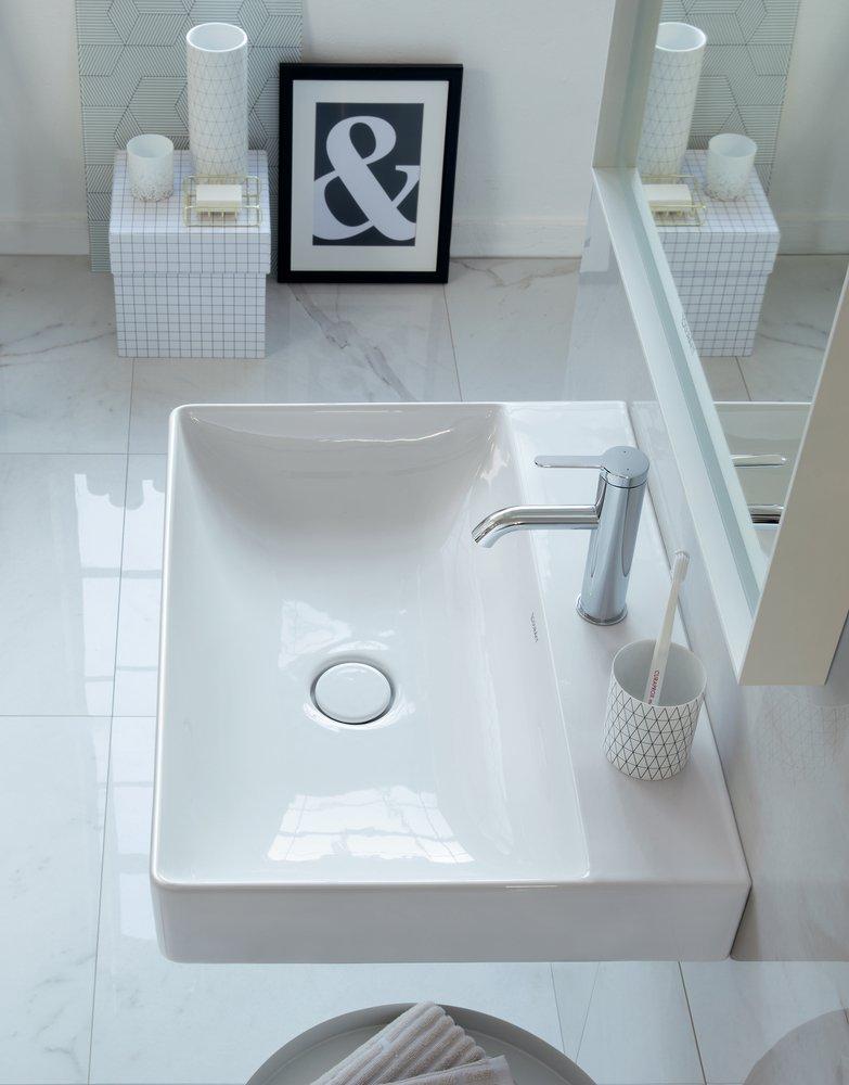 DURAVIT Duravit 2353600041 DuraSquare 23-31/50 x 18-1/2 in. Rectangular Drop-in Bathroom Sink in White Alpin