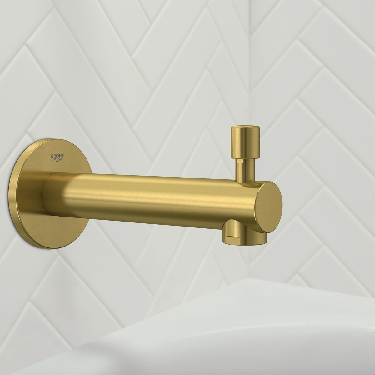 GROHE GROHE 13275GN1 Concetto Tub Spout in Brushed Cool Sunrise