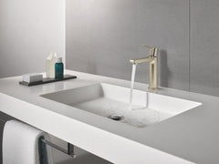 GROHE GROHE 23794ENA Lineare Single Handle Monoblock Bathroom Sink Faucet in Brushed Nickel