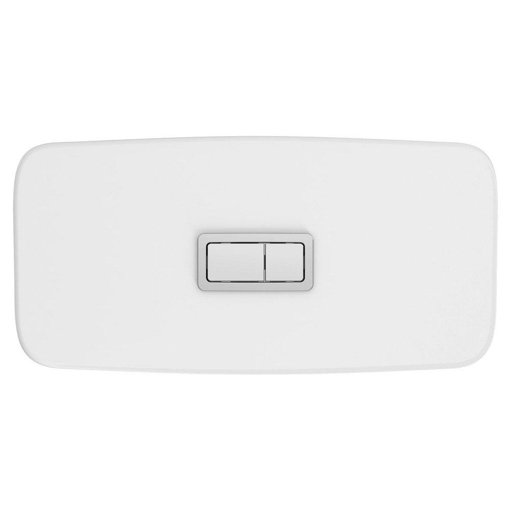 GROHE GROHE 39665000 Eurocube 1.0 gpf/1.28 gpf Dual Flush Toilet Tank in Alpine White