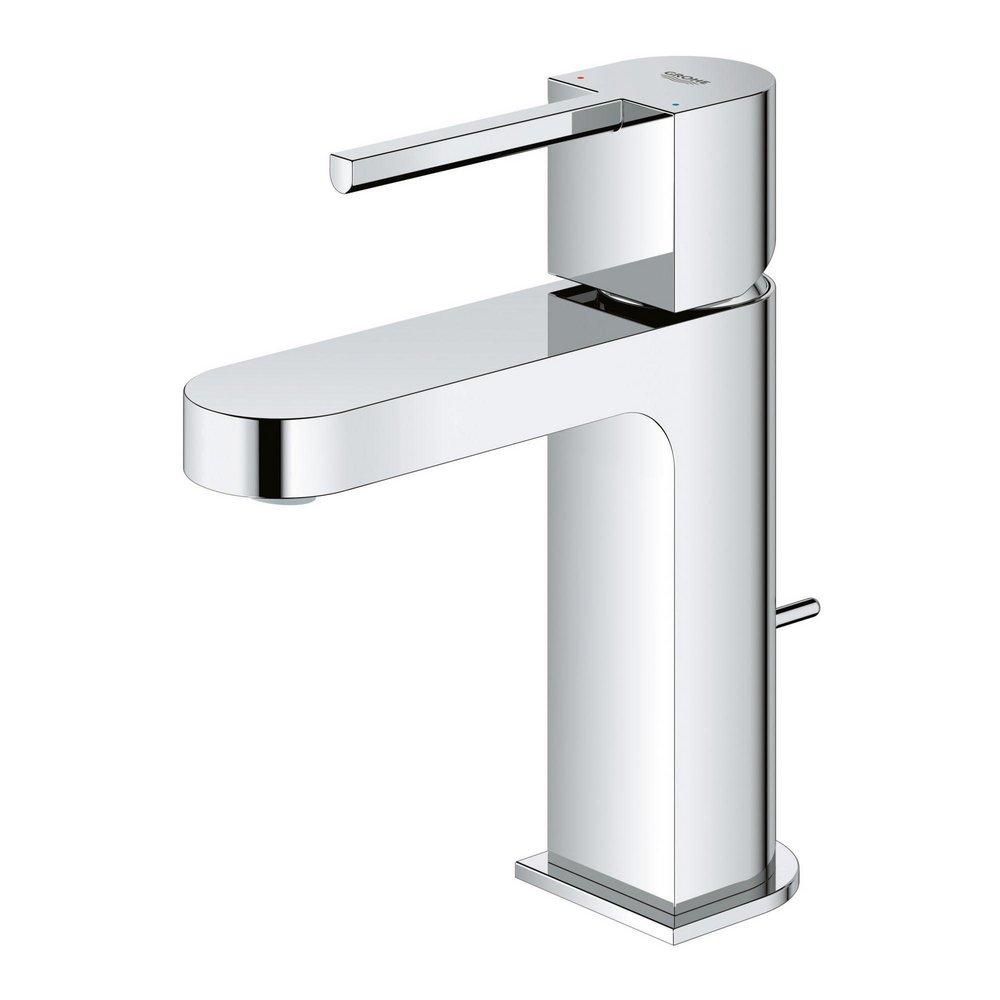 GROHE GROHE 33170003 Plus Single Handle Monoblock Bathroom Sink Faucet in Starlight Chrome