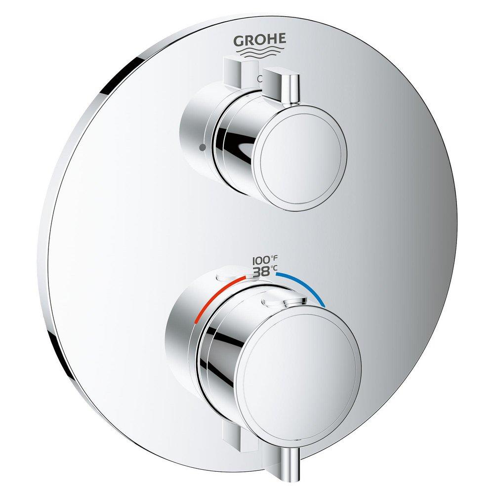 GROHE GROHE 24133000 Grohtherm Two Handle Thermostatic Valve Trim in StarLight Chrome