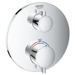 GROHE GROHE 24133000 Grohtherm Two Handle Thermostatic Valve Trim in StarLight Chrome