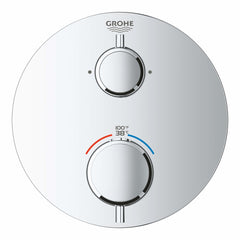 GROHE GROHE 24133000 Grohtherm Two Handle Thermostatic Valve Trim in StarLight Chrome