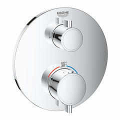 GROHE GROHE 24133000 Grohtherm Two Handle Thermostatic Valve Trim in StarLight Chrome