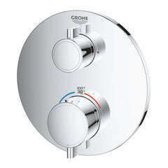 GROHE GROHE 24133000 Grohtherm Two Handle Thermostatic Valve Trim in StarLight Chrome