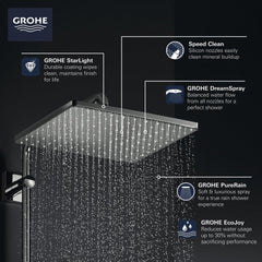GROHE GROHE 26570EN0 Single Function Showerhead in Brushed Nickel