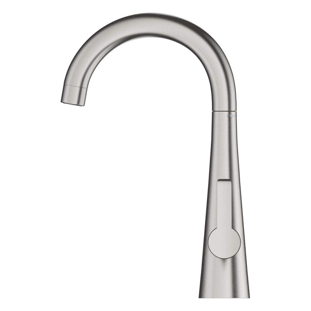 GROHE GROHE 30026DC2 Zedra Single Handle Lever Handle Bar Faucet in SuperSteel InfinityFinish