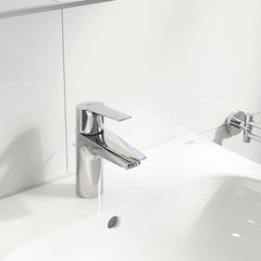 GROHE GROHE 32642003 Eurosmart Single Handle Monoblock Bathroom Sink Faucet in Starlight Chrome