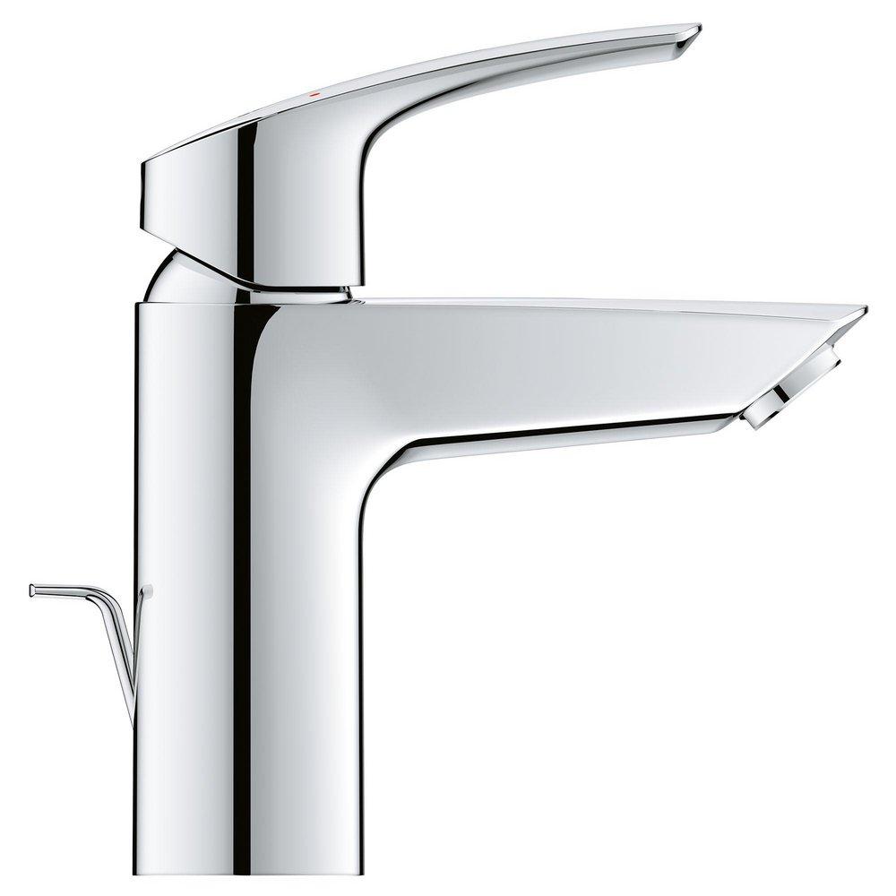 GROHE GROHE 32642003 Eurosmart Single Handle Monoblock Bathroom Sink Faucet in Starlight Chrome