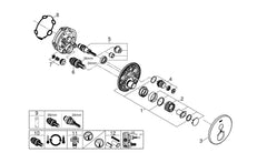 GROHE GROHE 29136000 Grohtherm Two Handle Thermostatic Valve Trim