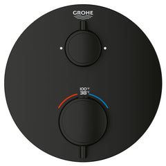 GROHE GROHE 241332430 Grohtherm® Two Handle Thermostatic Valve Trim in Matte Black