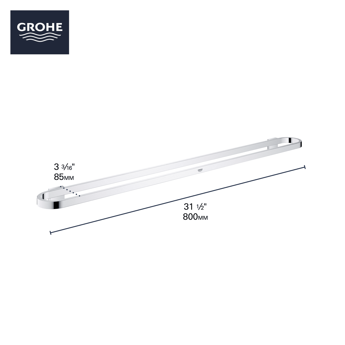 GROHE 41058000 BATH GRAB BARS